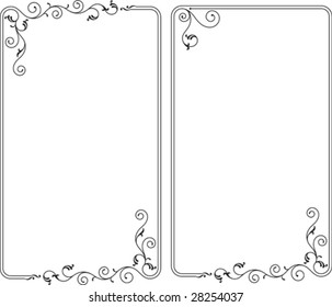 Border, Frame, Center piece designs