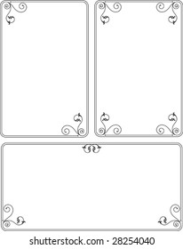Border, Frame, Center piece designs