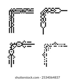 border frame corner bundle pixel art