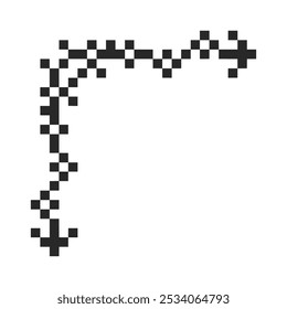 border frame corner pixel art