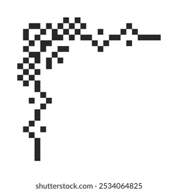 border frame corner pixel art