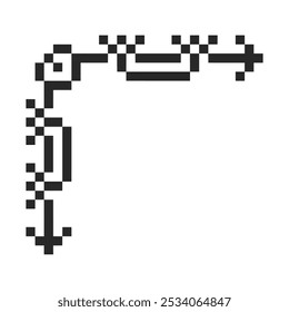 border frame corner pixel art
