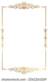 Border frame deco art nouveau simple line corner