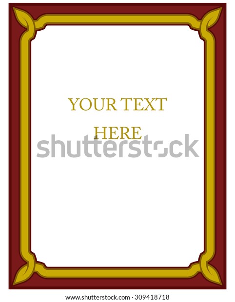 Border Frame Deco Plaque Vector Art Stock Vector (Royalty Free ...