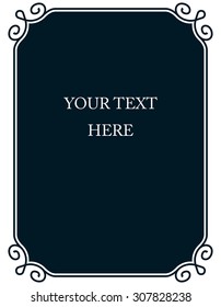 Border frame deco vector art simple line corner
