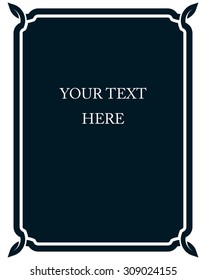 Border frame deco vector art simple line corner