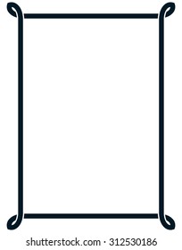 Border frame deco vector art simple line corner