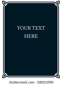 Border frame deco vector art simple line corner