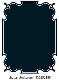 Border frame deco vector art simple line corner