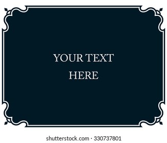 Border frame deco vector art simple line corner