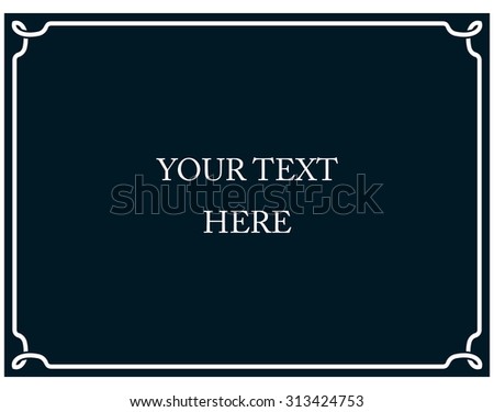 Border frame deco vector art simple line corner