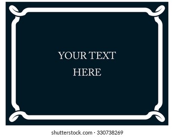 Border frame deco vertical vector art simple line corner