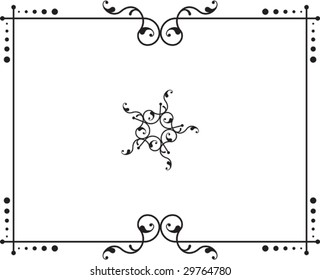 Border, Frame design, Center piece  (Design Element frame)