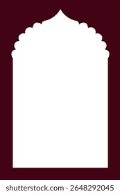 Border frame design concept of beautiful structure isolated on Dark brown background - vector illustration