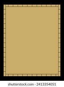 Border frame design concept of old classic pattern with bricks isolated - vector illustration