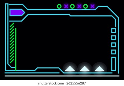 Border frame, game technology lines, electronic devices