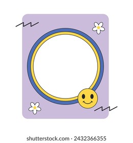 Border frame with groovy style