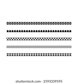 Border frame icon, divider horizontal line vector shape icon for decorative vintage doodle element for design in vector illustration
