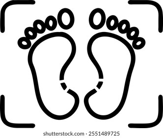 Border frame with Lakshmi feet for Dhanteras with copy space concept as Camera movement Zoom into the Lakshmi feet. Scene Isolated white background with ample copy space in the cen