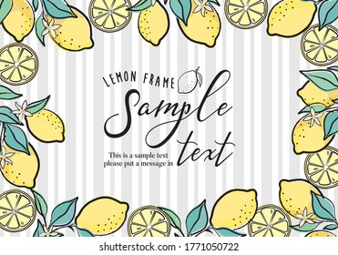 Border Frame Of The Lemon (stripes)