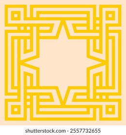 Border frame line deco vector art simple line corner pattern antique retro