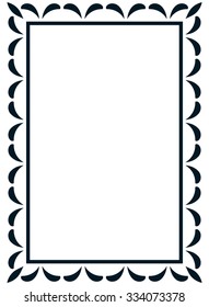 Border frame line deco vector label simple