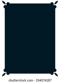 Border frame line deco vector label simple