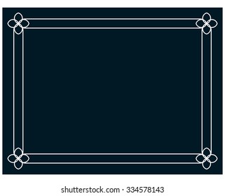 Border frame line deco vector label simple