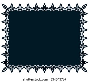 Border frame line deco vector label simple