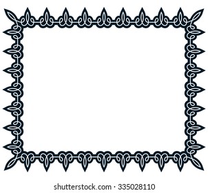 Border frame line deco vector label simple