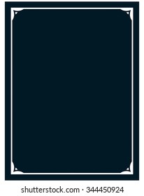 Border frame line deco vector label simple