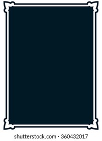 Border frame line deco vector label simple