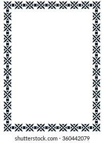 Border frame line deco vector label simple