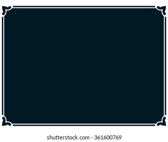 Border frame line deco vector label simple