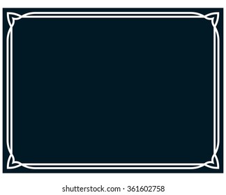 Border frame line deco vector label simple