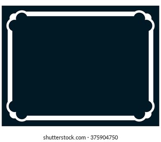 Border frame line deco vector label simple