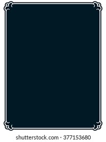 Border frame line deco vector label simple