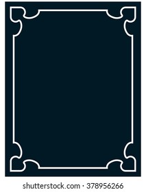 Border frame line deco vector label simple