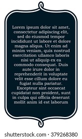 Border frame line deco vector label simple