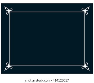 Border frame line deco vector label simple