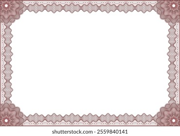 Border frame linear background. Vector illustration