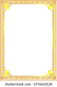 Border Or Frame made with RGB Collor with corell draw aplication