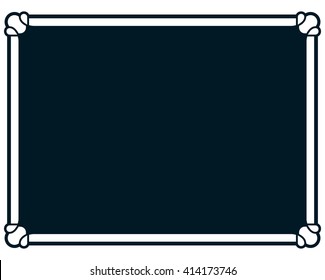 Border frame molding line deco vector label simple