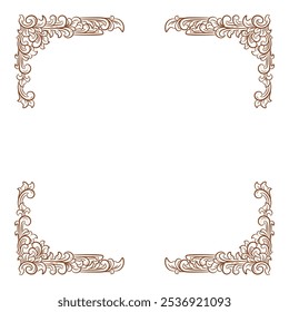 border frame ornament wedding decoration