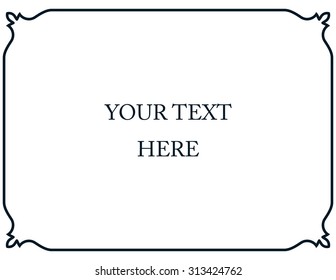 Border frame plaque deco banner vector