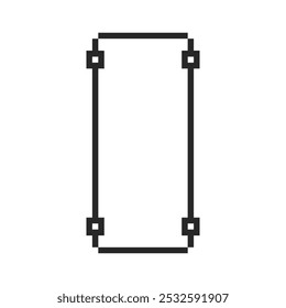 border frame rectangle pixel art