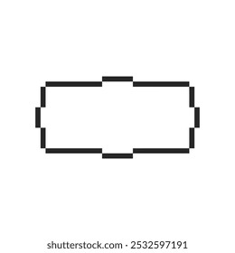arte em pixels do retângulo do quadro da borda