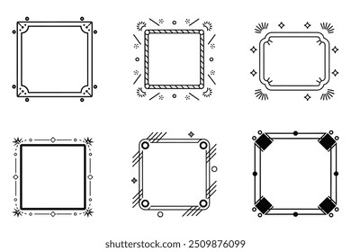 Border and Frame Set: Versatile Vector Designs for Decorative Elements in Digital and Print Projects
