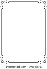 Border frame vector