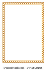 Border frame vector design template. Elegant element for your text, photo, certificate, diploma, voucher.
